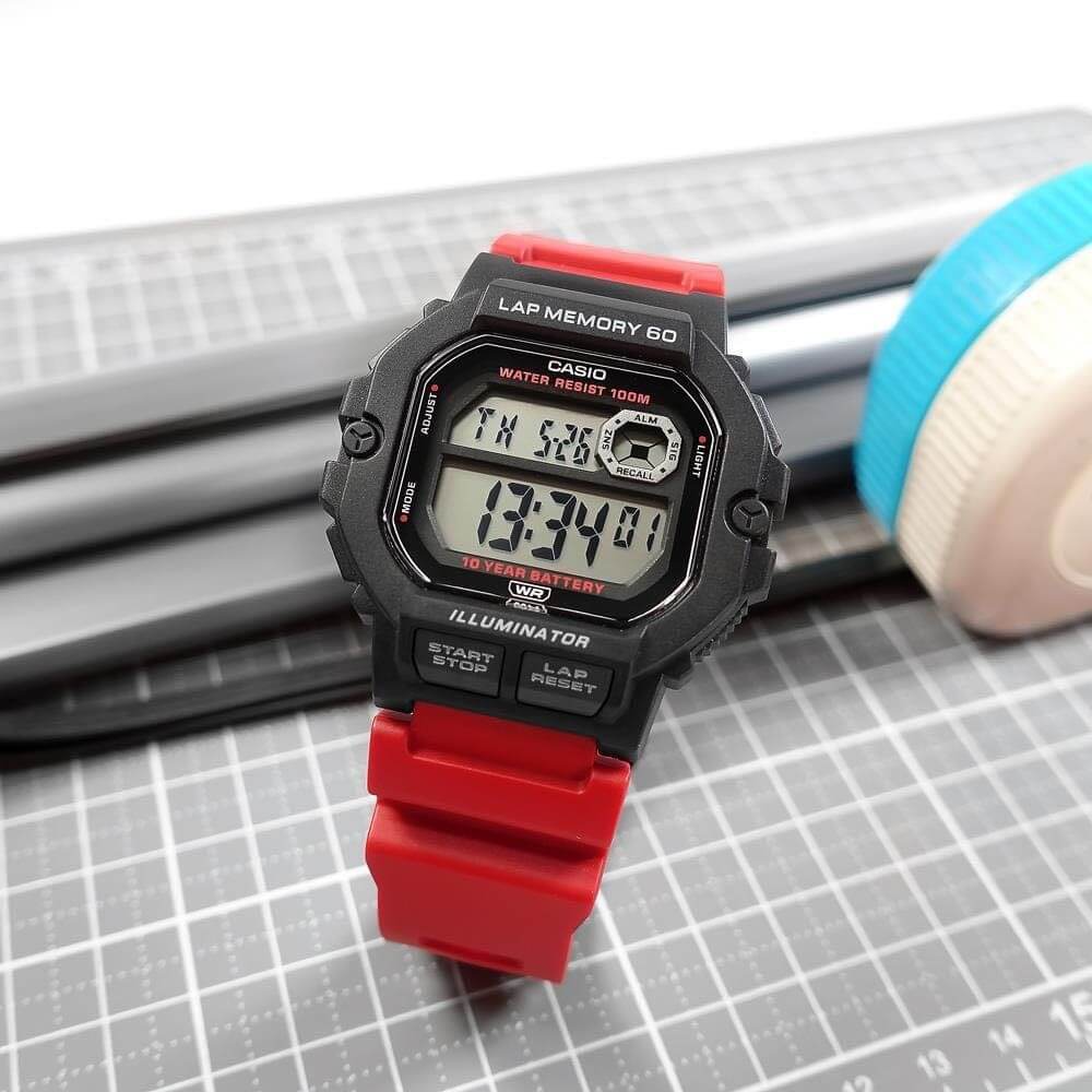 RELOJ PARA HOMBRE CASIO WS-1400H-4AVDF -ROJO