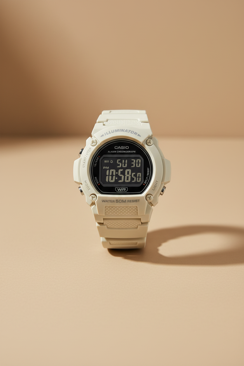 Reloj beige mate