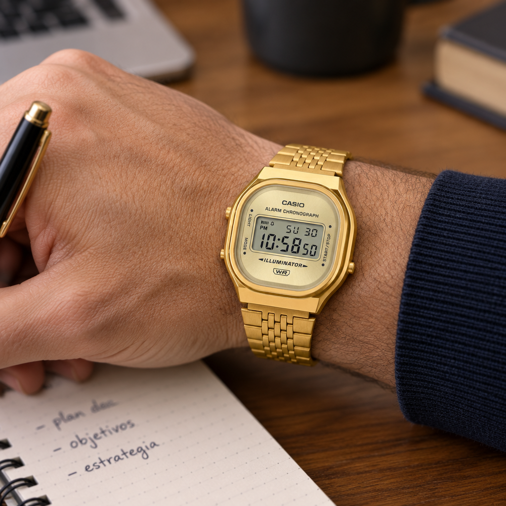 A140WEG-9ADF RELOJ CASIO VINTAGE - DORADO
