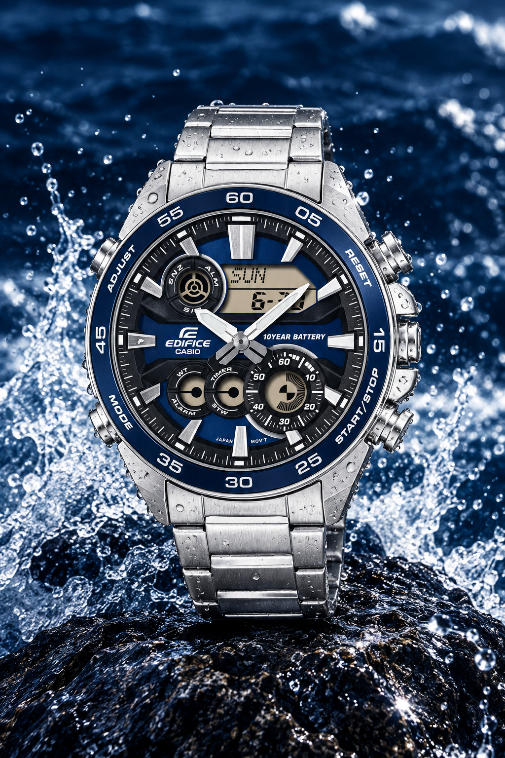 ERA-130D-2ADF RELOJ PARA HOMBRE CASIO EDIFICE - AZUL