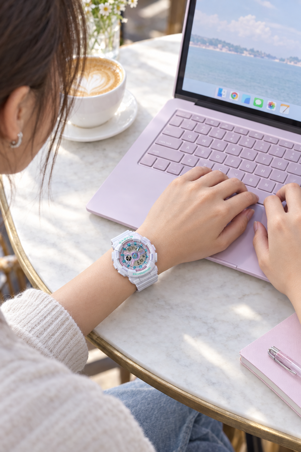 BA-110MC-7ADR RELOJ PARA MUJER CASIO BABY-G - BLANCO