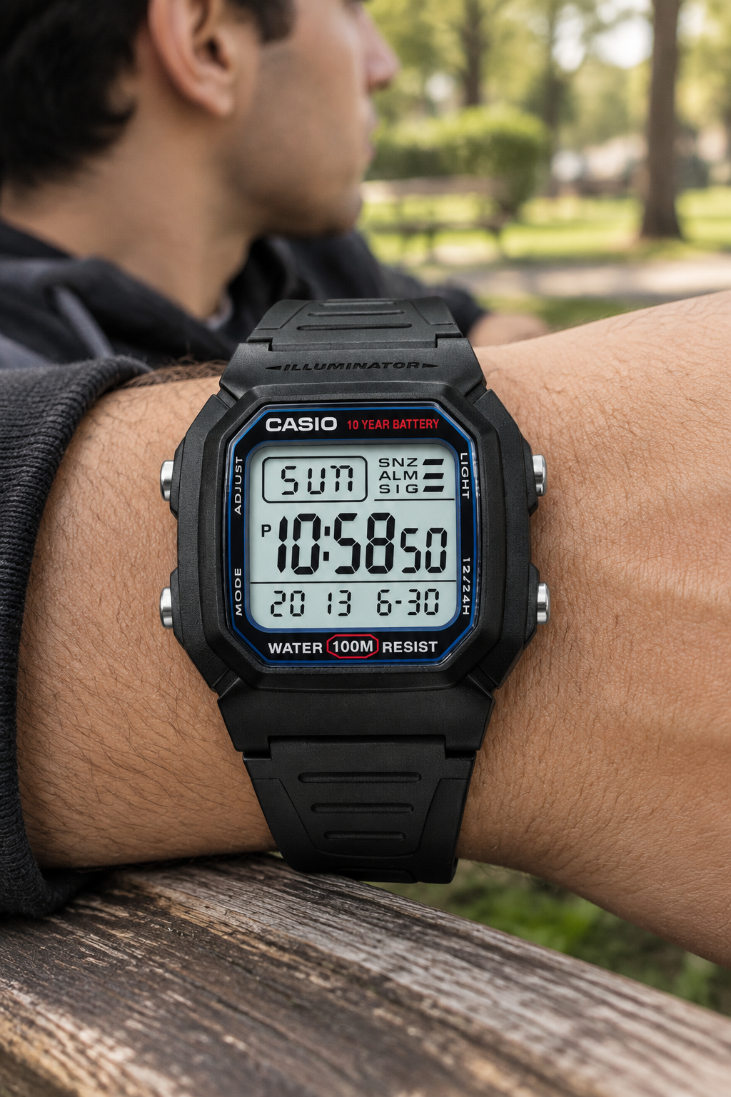 RELOJ PARA HOMBRE CASIO W-800H-1AVDF