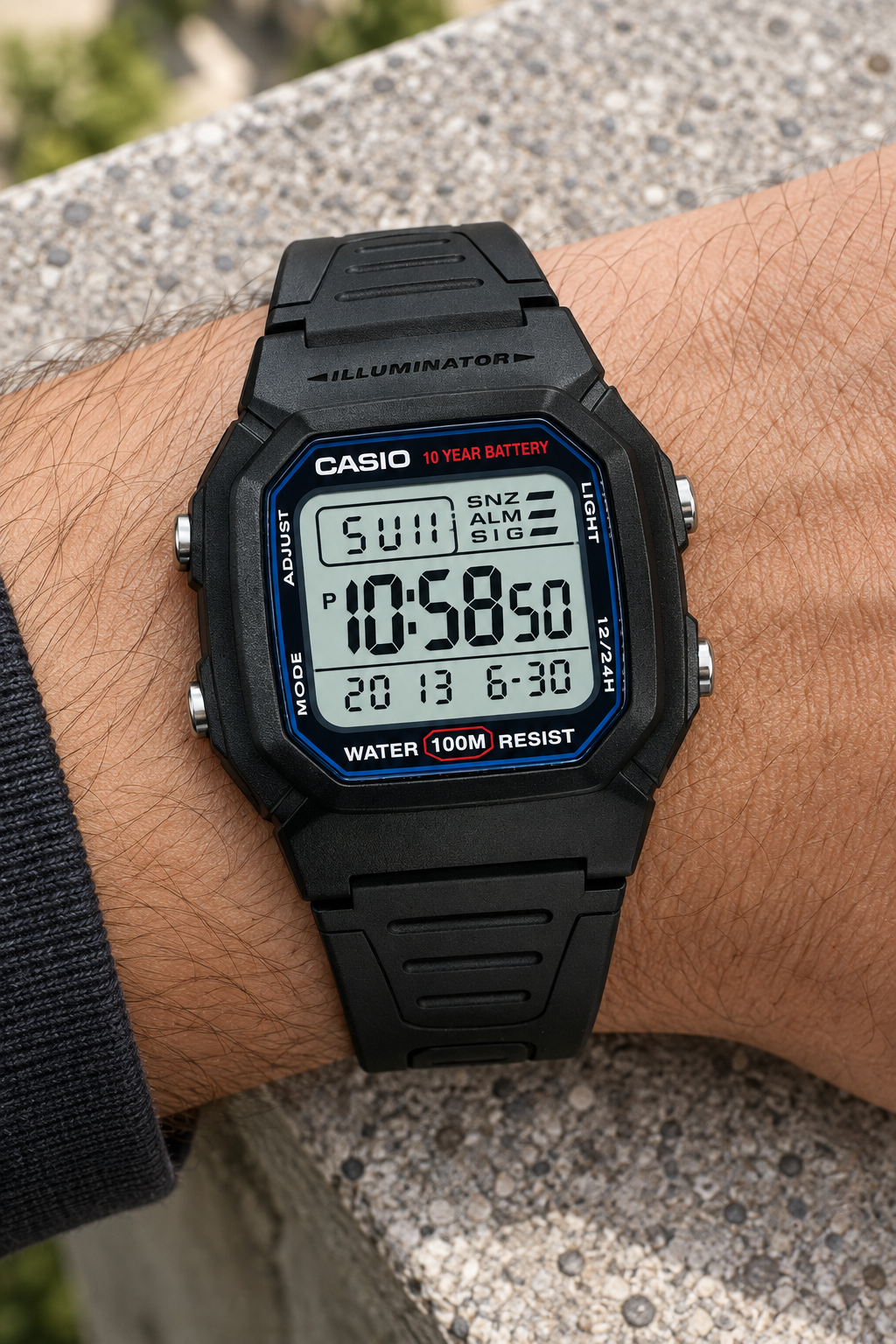RELOJ PARA HOMBRE CASIO W-800H-1AVDF