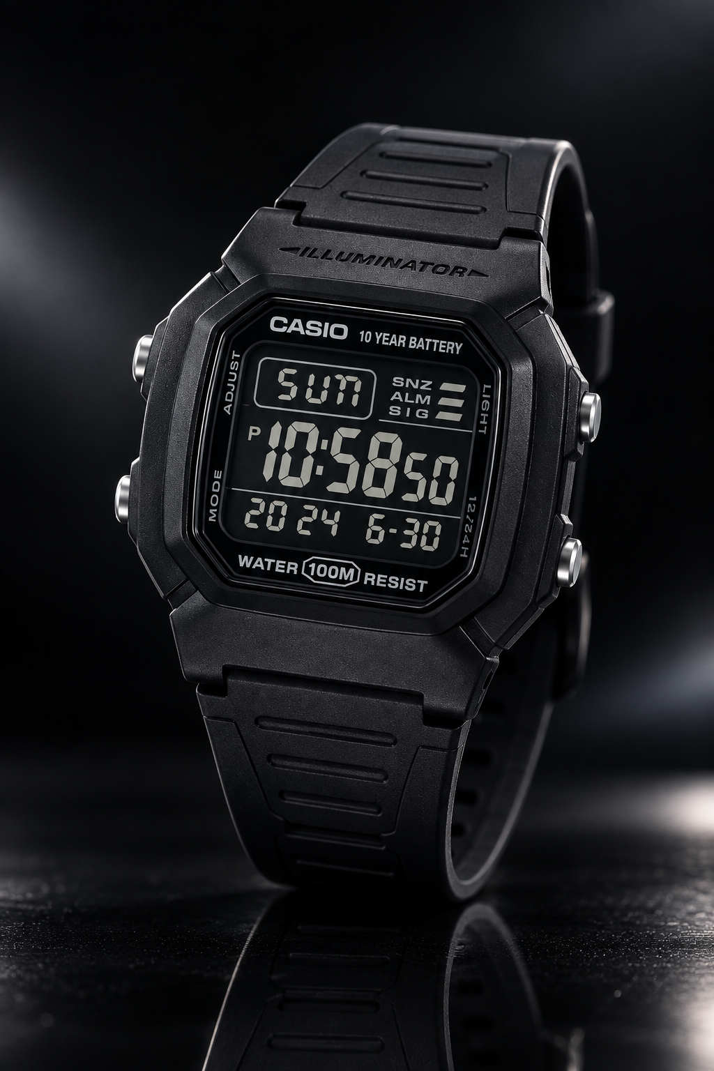 RELOJ PARA HOMBRE CASIO W-800H-1BVDF