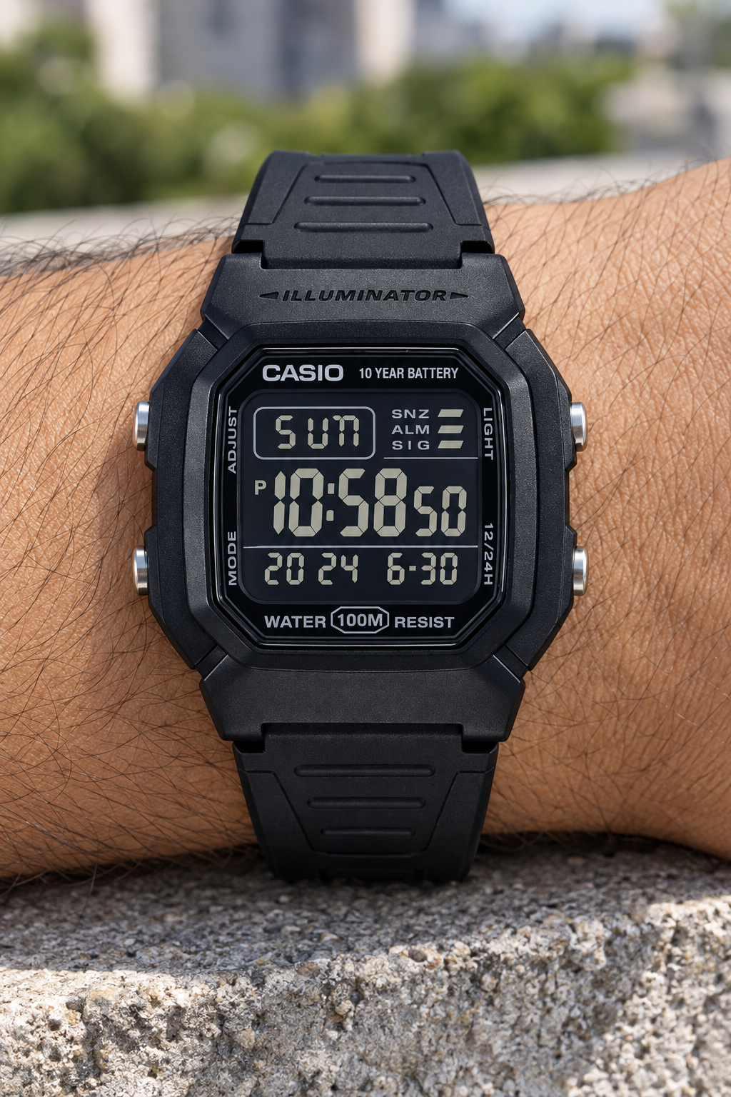 RELOJ PARA HOMBRE CASIO W-800H-1BVDF