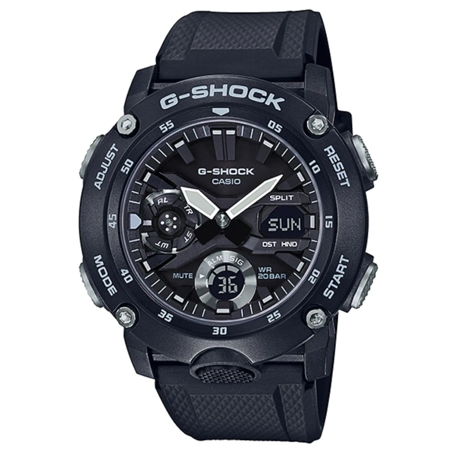 RELOJ CASIO G-SHOCK GA-2000S-1ADR- NEGRO