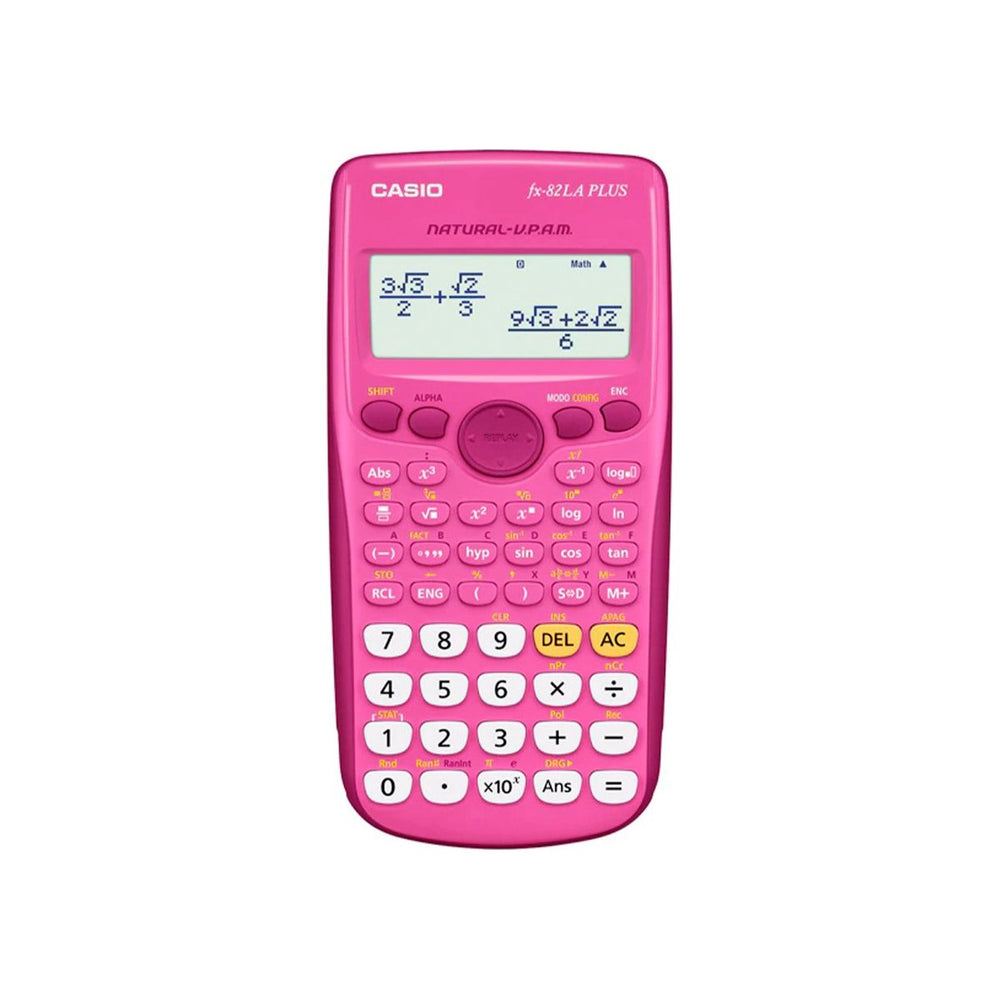 CALCULADORA CASIO - ESCUELA Y UNIVERSIDAD FX-82LAPLUS-PK - KOET OFICIAL