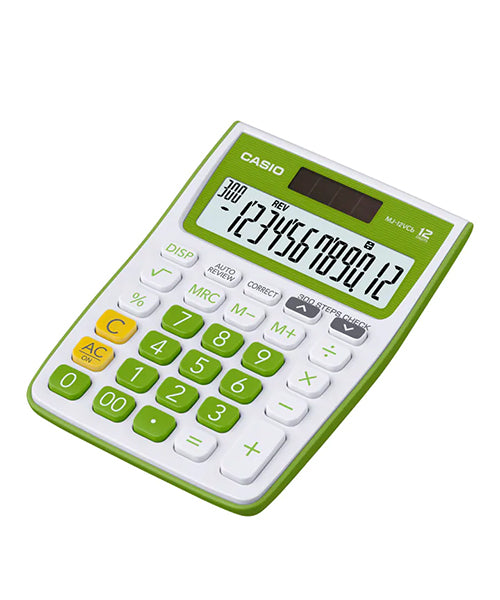 CALCULADORA CASIO MJ-12VCB-GN-SA-DP