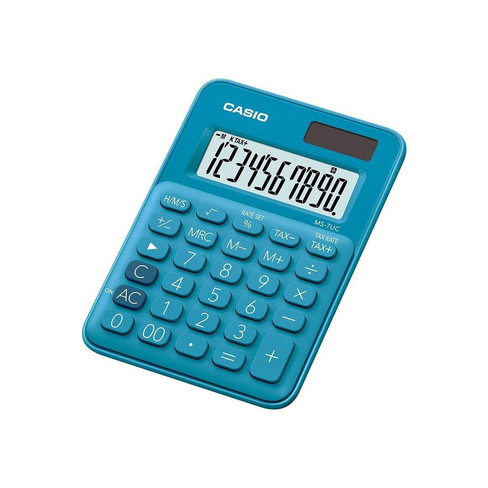 CALCULADORA CASIO - MI ESTILO  MS-7UC-BU - CALCULADORA CASIO - MI ESTILO  MS-7UC-BU - Tagg Colombia