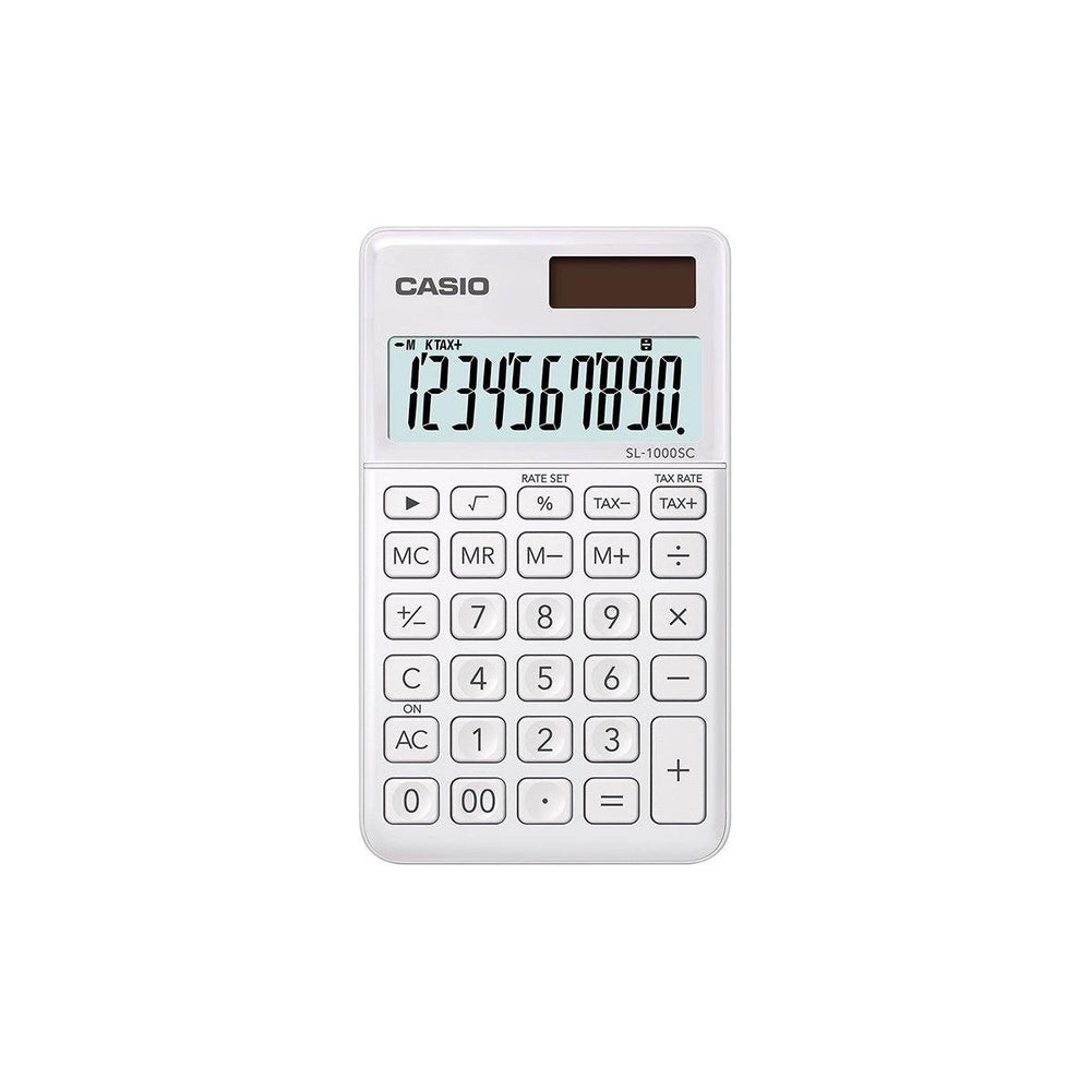 CALCULADORA CASIO - MI ESTILO SL-1000SC-WE - CALCULADORA CASIO - MI ESTILO SL-1000SC-WE - Tagg Colombia